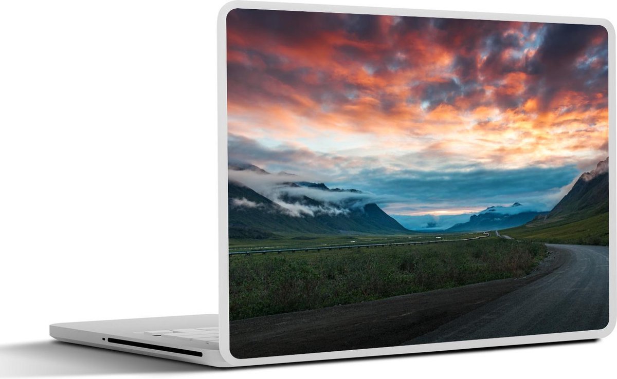 Laptop sticker - 10.1 inch - Alaska bij zonsondergang
