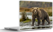Laptop sticker - 10.1 inch - Jagende beer in de herfst