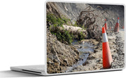 Laptop sticker - 10.1 inch - Afgezette plek na aardverschuiving