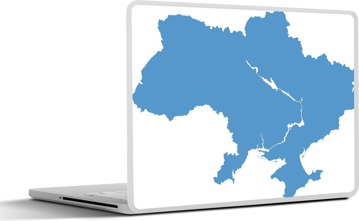 Laptop sticker - 10.1 inch - Illustratie van een blauw Oekraïne