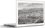 Laptop sticker - 10.1 inch - Illustratie van het uitzicht over Melbourne