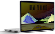 Laptop sticker - 10.1 inch - Illustratie van het gebied Fiordland in Nieuw-Zeeland