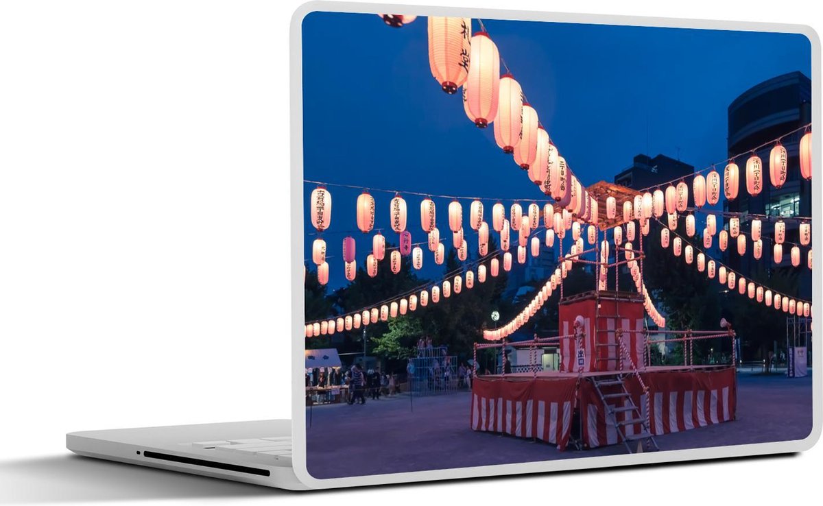 Laptop sticker - 10.1 inch - Allemaal papieren lantaarns in Japan