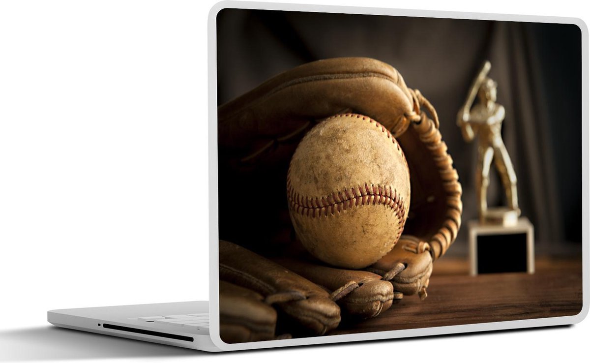 Laptop sticker - 10.1 inch -  een handbal en handbalschoen