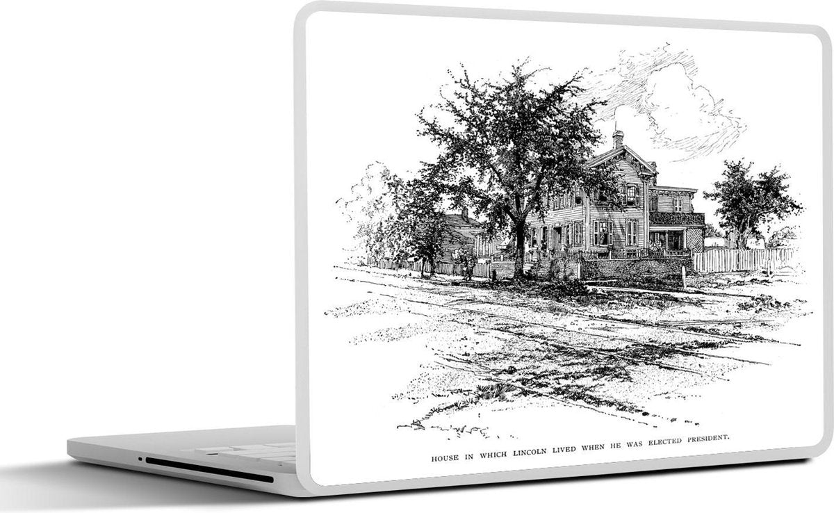 Laptop sticker - 10.1 inch - Abraham Lincoln's huis