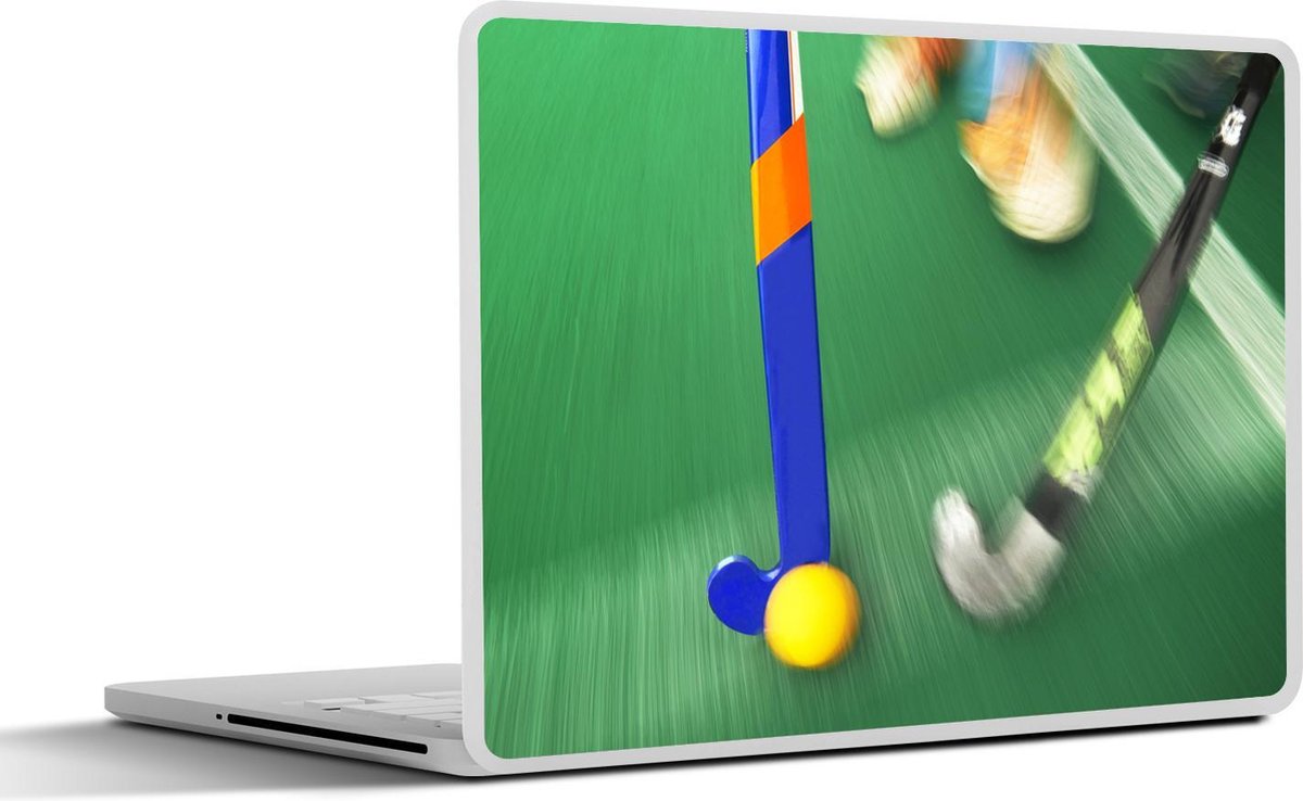 Laptop sticker - 10.1 inch - Actiefoto van een hockey wedstrijd