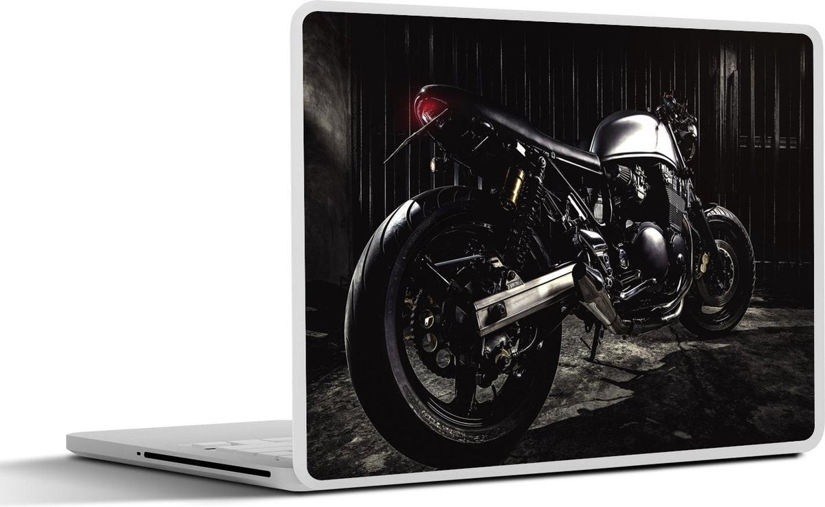 Laptop sticker - 10.1 inch - afbeelding van een motor