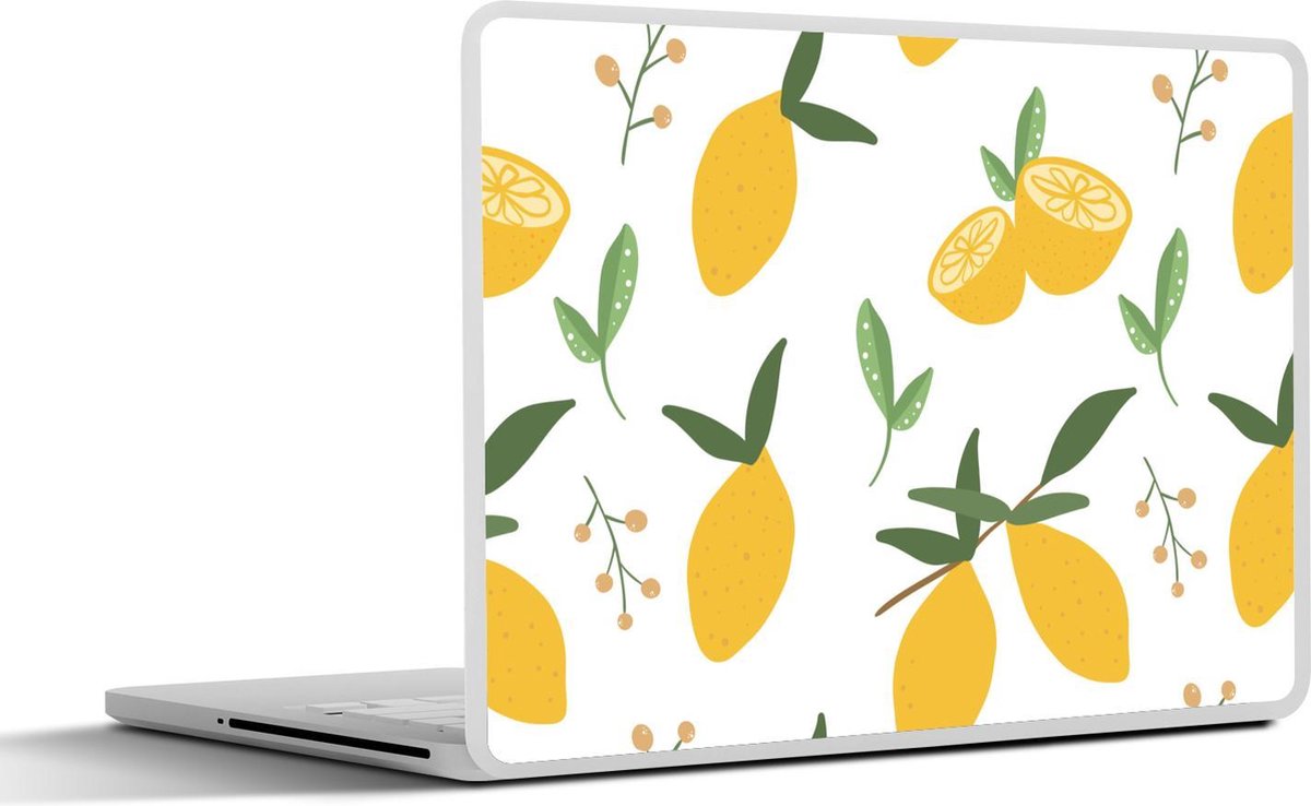 Laptop sticker - 10.1 inch - Abstracte citroenen