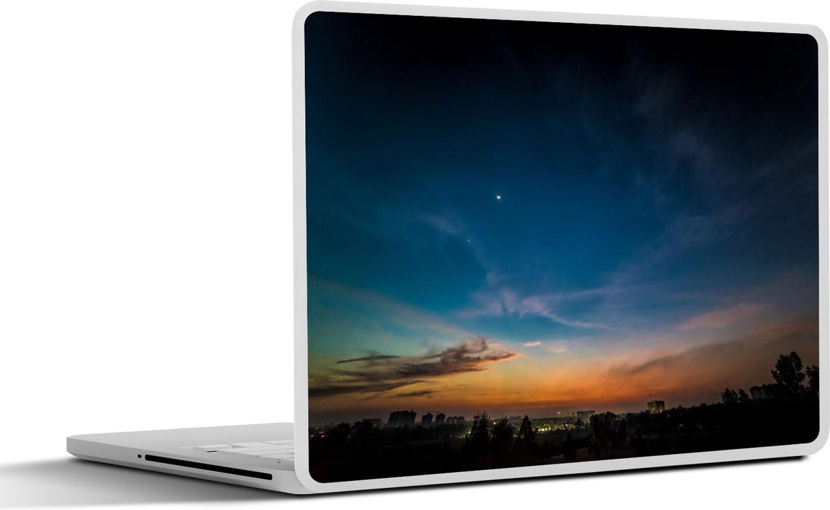 Laptop sticker - 10.1 inch - Adembenemende lucht boven Bangalore in India