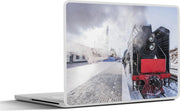 Laptop sticker - 10.1 inch - Afbeelding van een gekleurde stoomtrein