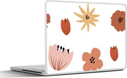 Laptop sticker - 10.1 inch - Abstracte bloemen