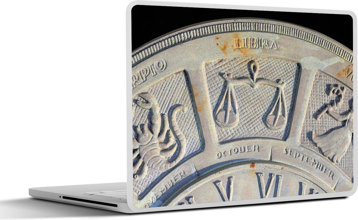 Laptop sticker - 10.1 inch - Afbeelding van een symbolische weegschaal