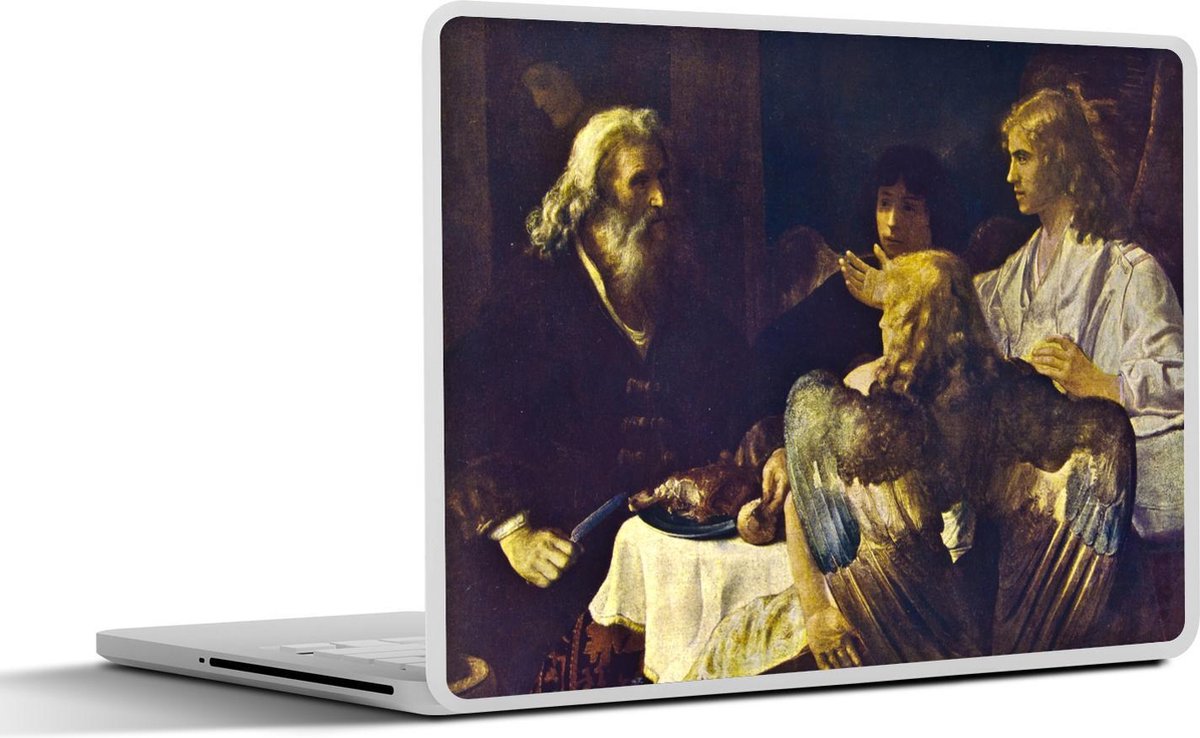 Laptop sticker - 10.1 inch - Abraham en de engelen - Rembrandt van Rijn