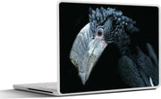 Laptop sticker - 10.1 inch -  een zwarte neushoornvogel