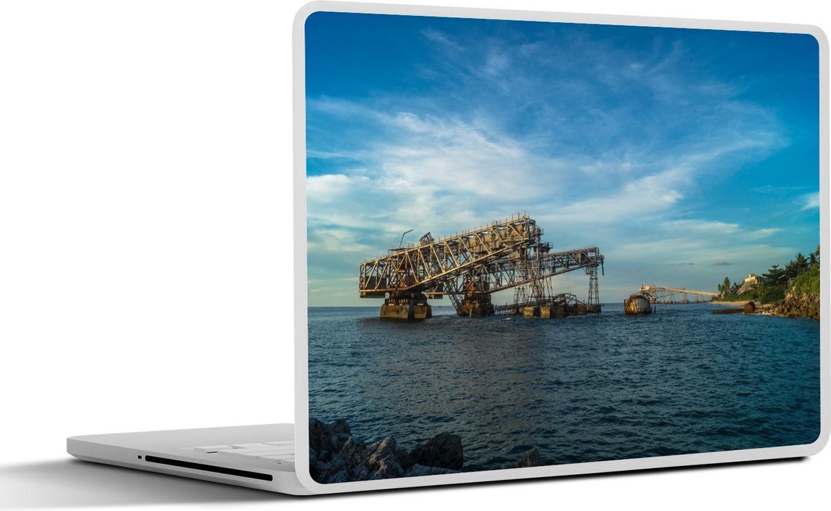 Laptop sticker - 10.1 inch - Industriële overblijfselen op Nauru