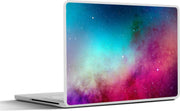 Laptop sticker - 10.1 inch - Abstract werk gemaakt met waterverf en een nachtelijke hemel met sterren