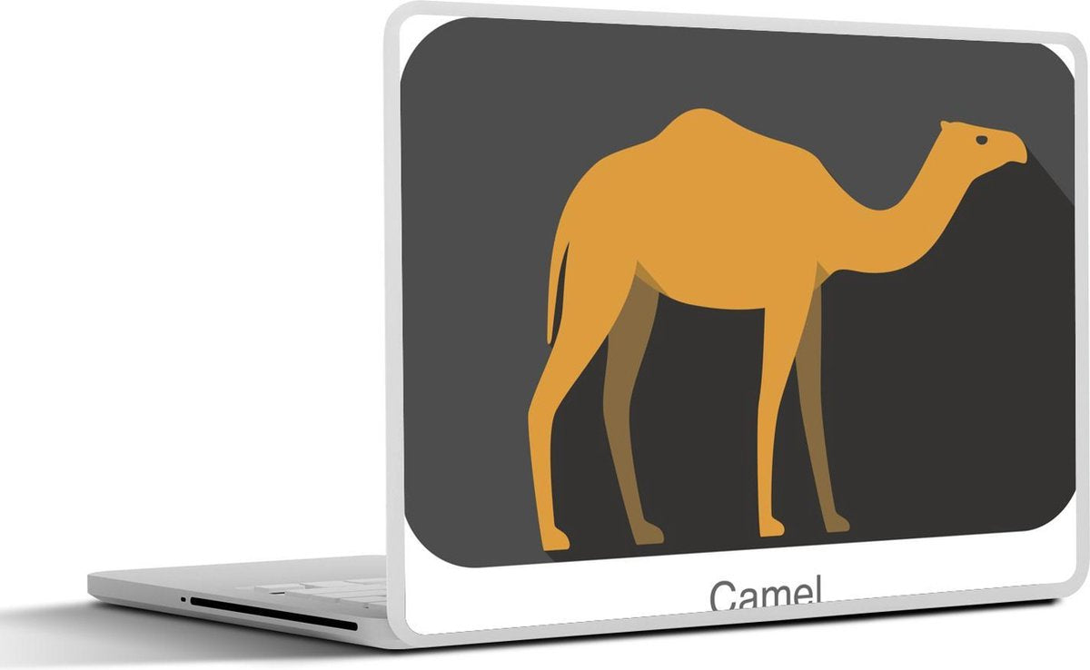 Laptop sticker - 10.1 inch - 3D illustratie van een dromedaris