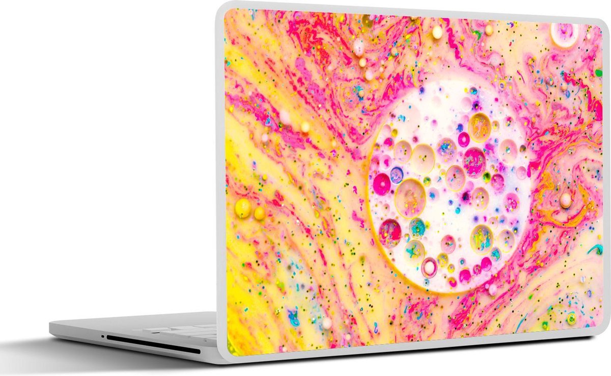Laptop sticker - 10.1 inch - Abstracte olie op het water