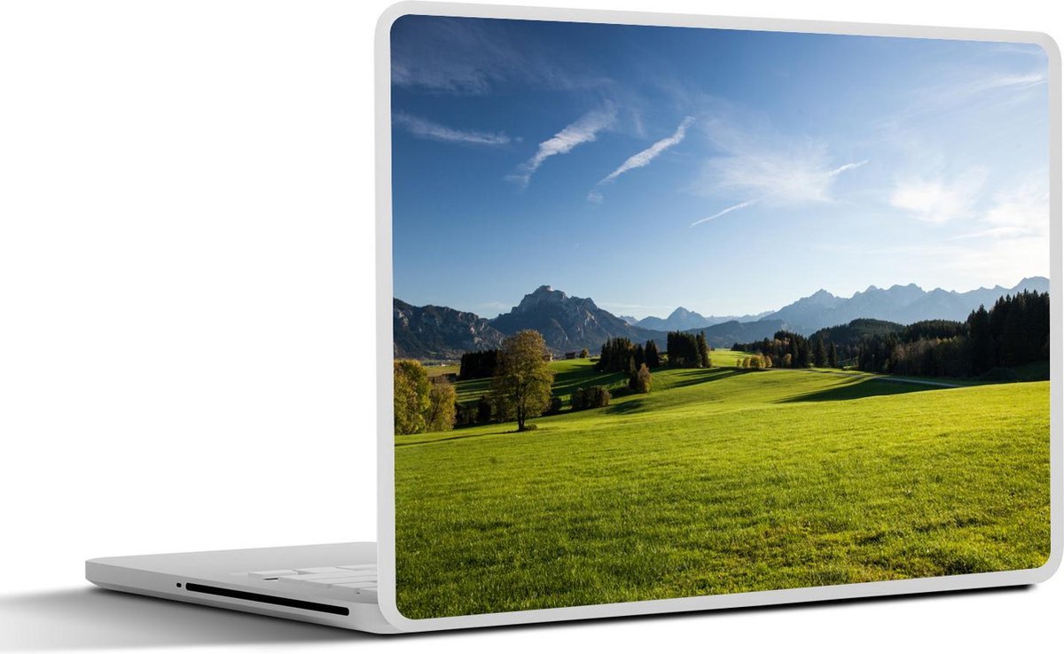 Laptop sticker - 10.1 inch - Alpen - Gras - Bomen