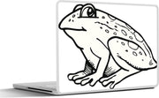 Laptop sticker - 10.1 inch - Illustratie van een eenzame kikker