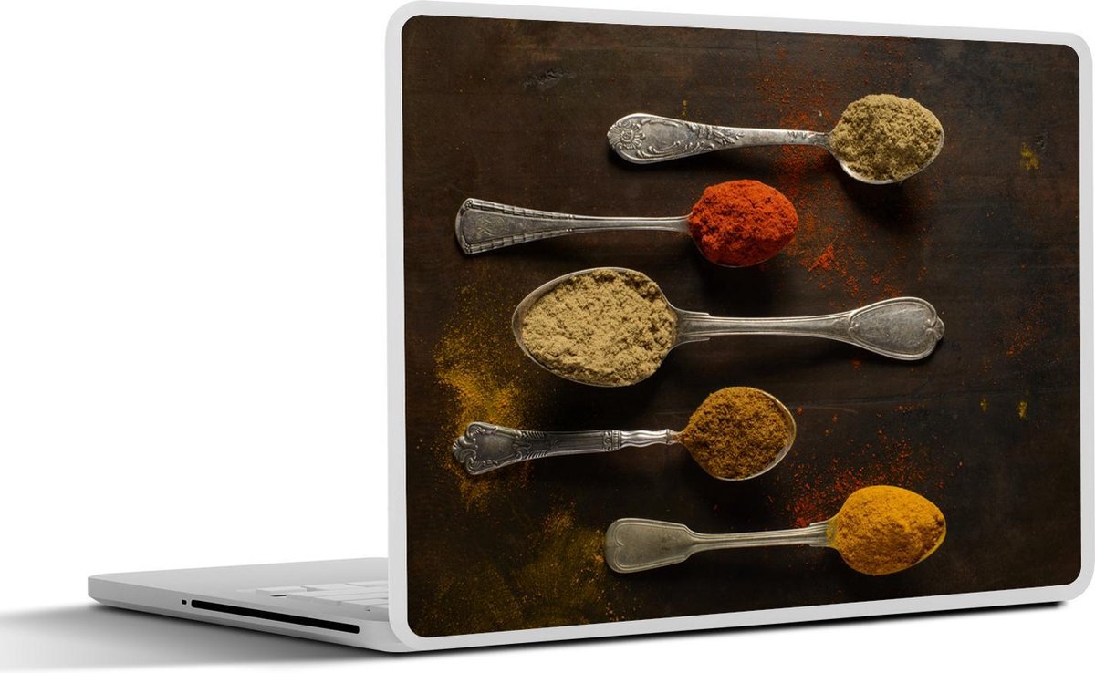 Laptop sticker - 10.1 inch - Indische kruiden op een lepel