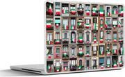 Laptop sticker - 10.1 inch - Italiaanse vlaggen in Milaan