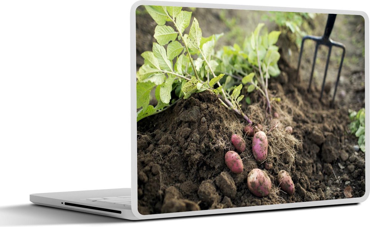 Laptop sticker - 10.1 inch - Aardappels oogsten