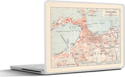 Laptop sticker - 10.1 inch - Illustratie van een oude plattegrond van Alexandrië in Egypte