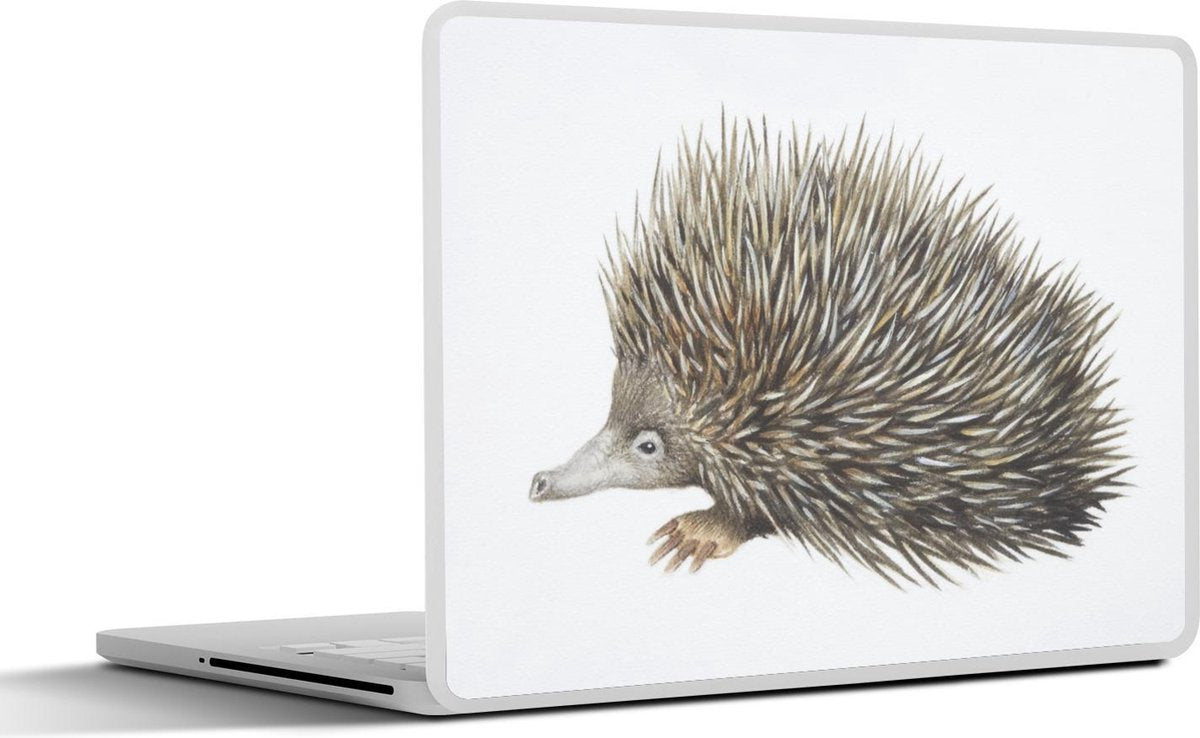 Laptop sticker - 10.1 inch - Illustratie van een mierenegel voor een witte achtergrond