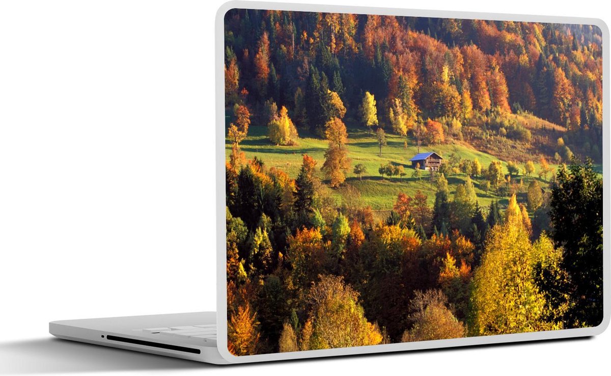 Laptop sticker - 10.1 inch - Afgelegen hut in de herfstbossen in Provence