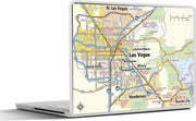 Laptop sticker - 10.1 inch - Illustratie van een kaart van Las Vegas