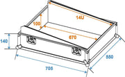 ROADINGER Mixer Case Pro MCB-19 sloping bk 14U