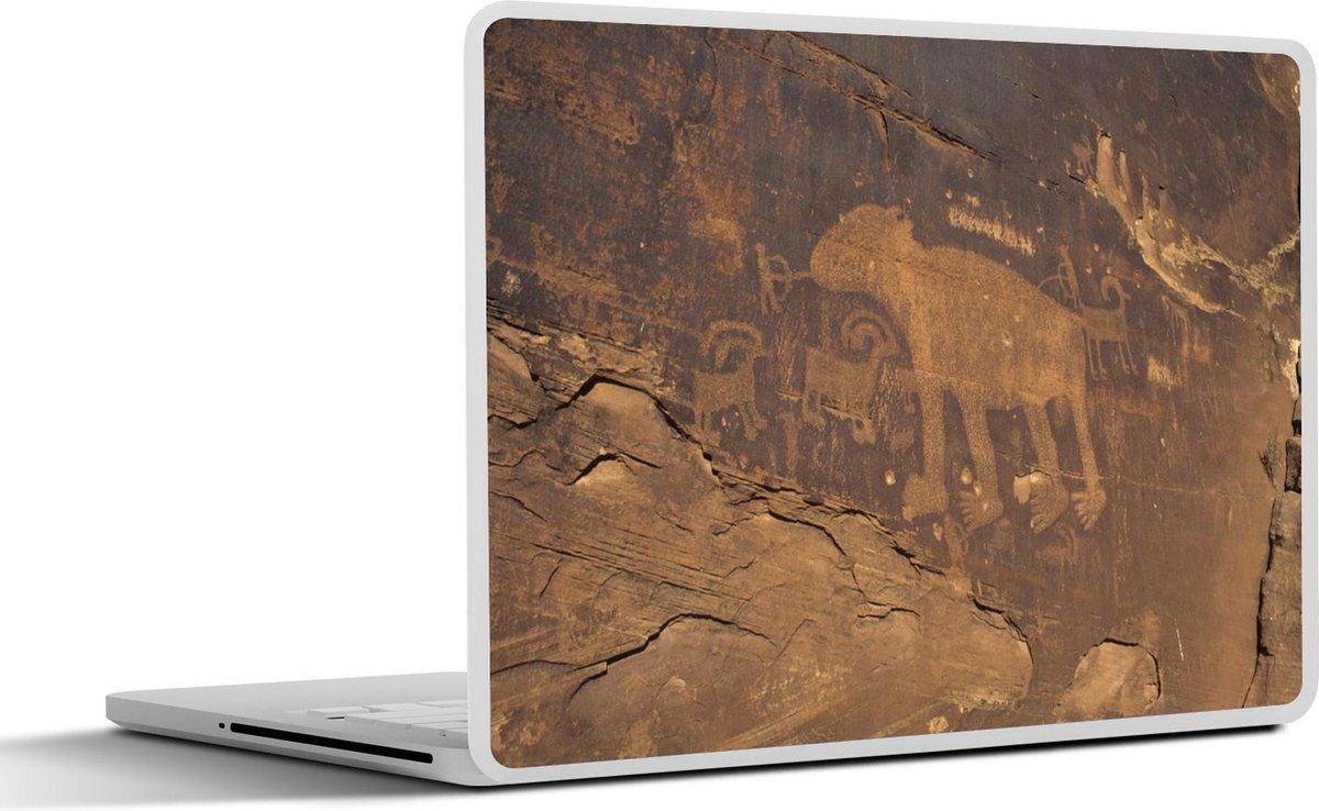 Laptop sticker - 10.1 inch - Indiaanse rotskunstwerken bij de Colorado Rivier