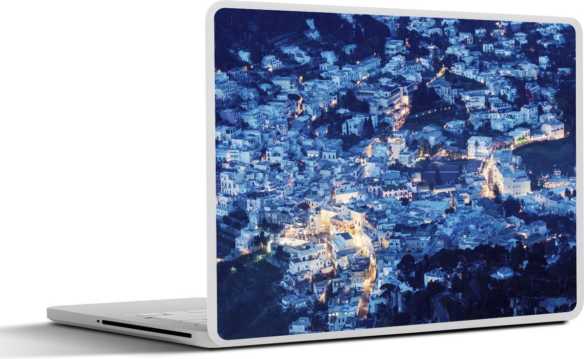 Laptop sticker - 10.1 inch - Afbeelding van Capri in de avond
