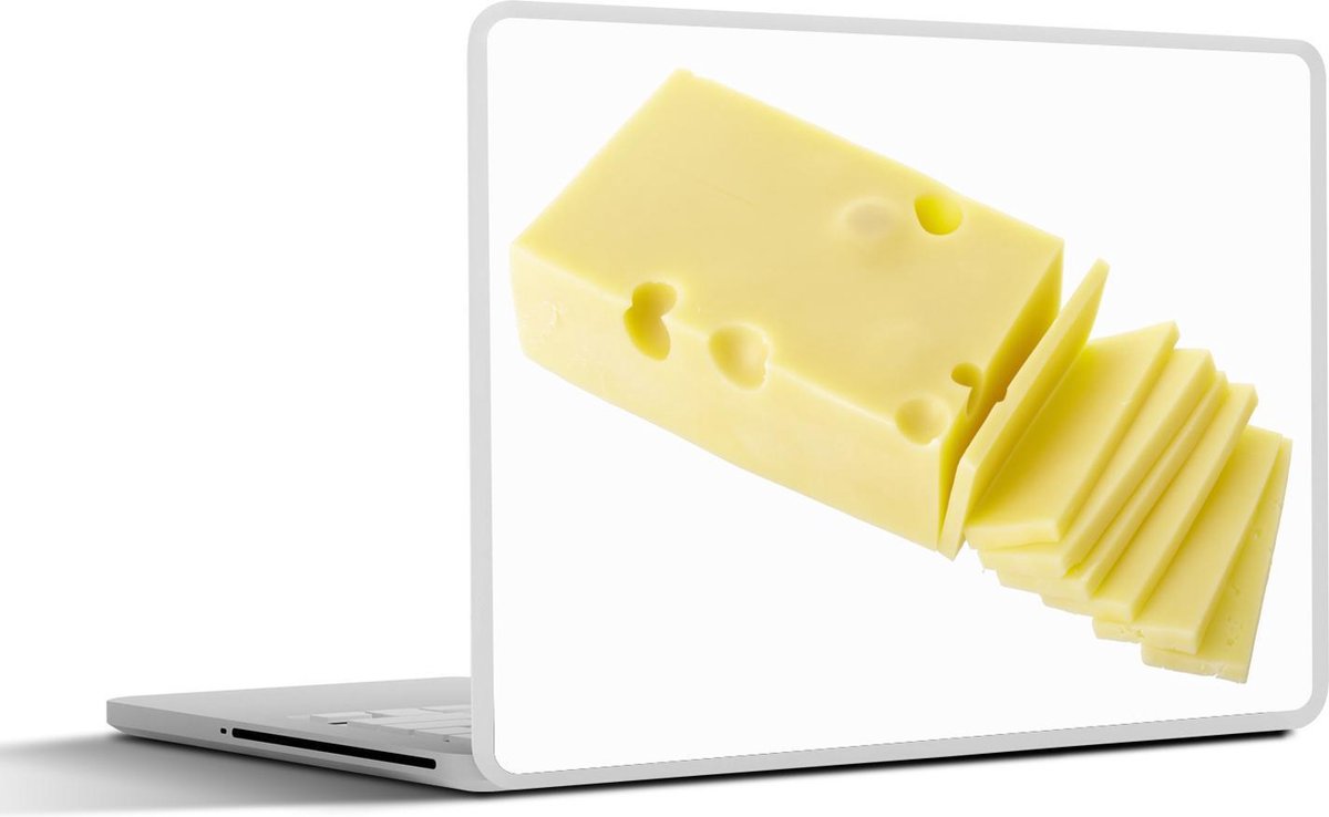 Laptop sticker - 10.1 inch - In plakjes gesneden Zwitserse kaas