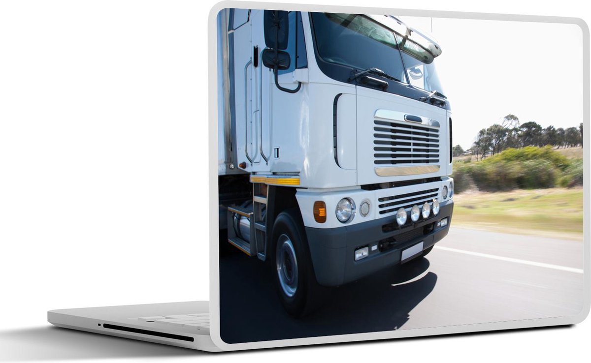 Laptop sticker - 10.1 inch - Afbeelding van de voorkant van een vrachtwagen