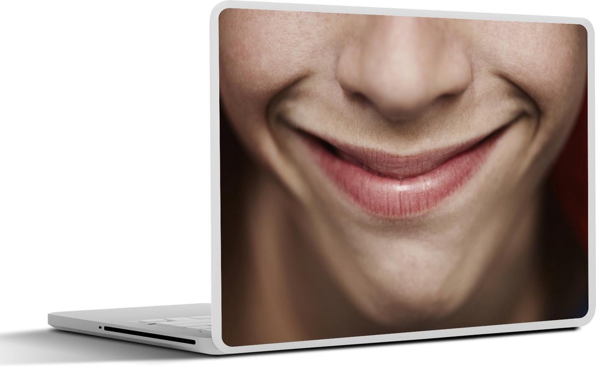 Laptop sticker - 10.1 inch - Afbeelding van een big smile