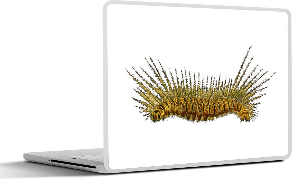 Laptop sticker - 10.1 inch - Illustratie van een rups met stekels