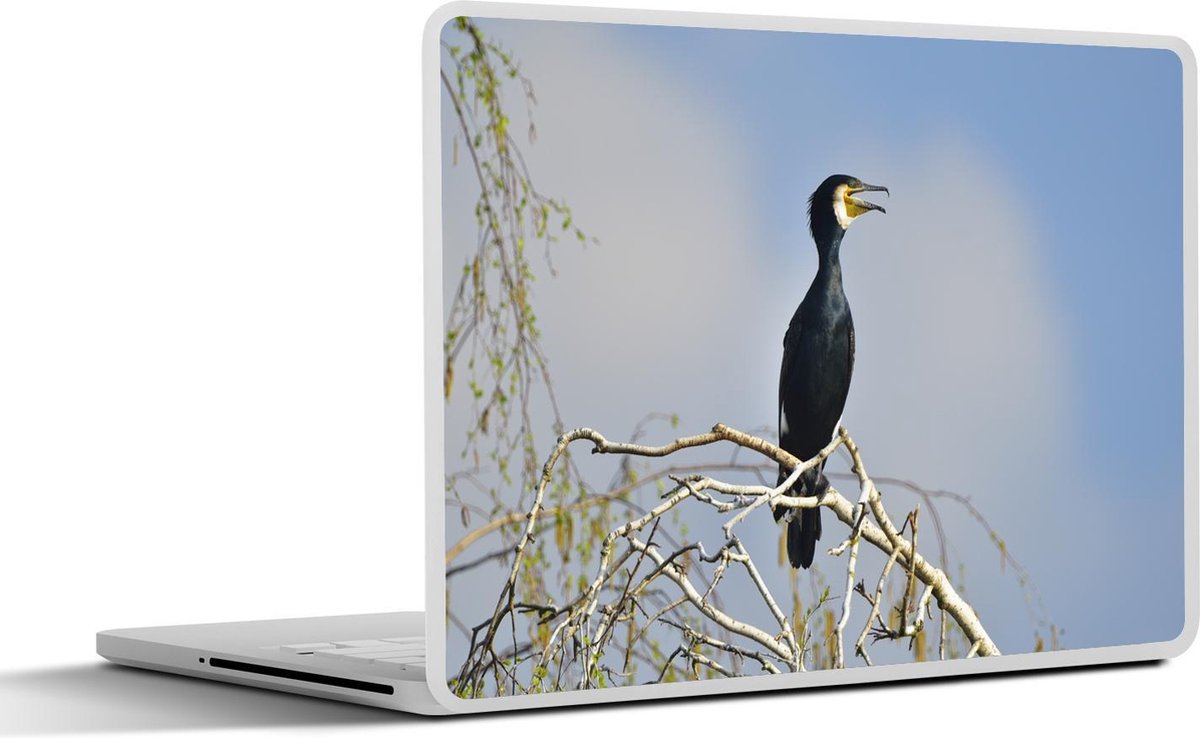 Laptop sticker - 10.1 inch - Aalscholver hoog in de boom