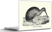 Laptop sticker - 10.1 inch - Illustratie van een kiwi vogel in het water