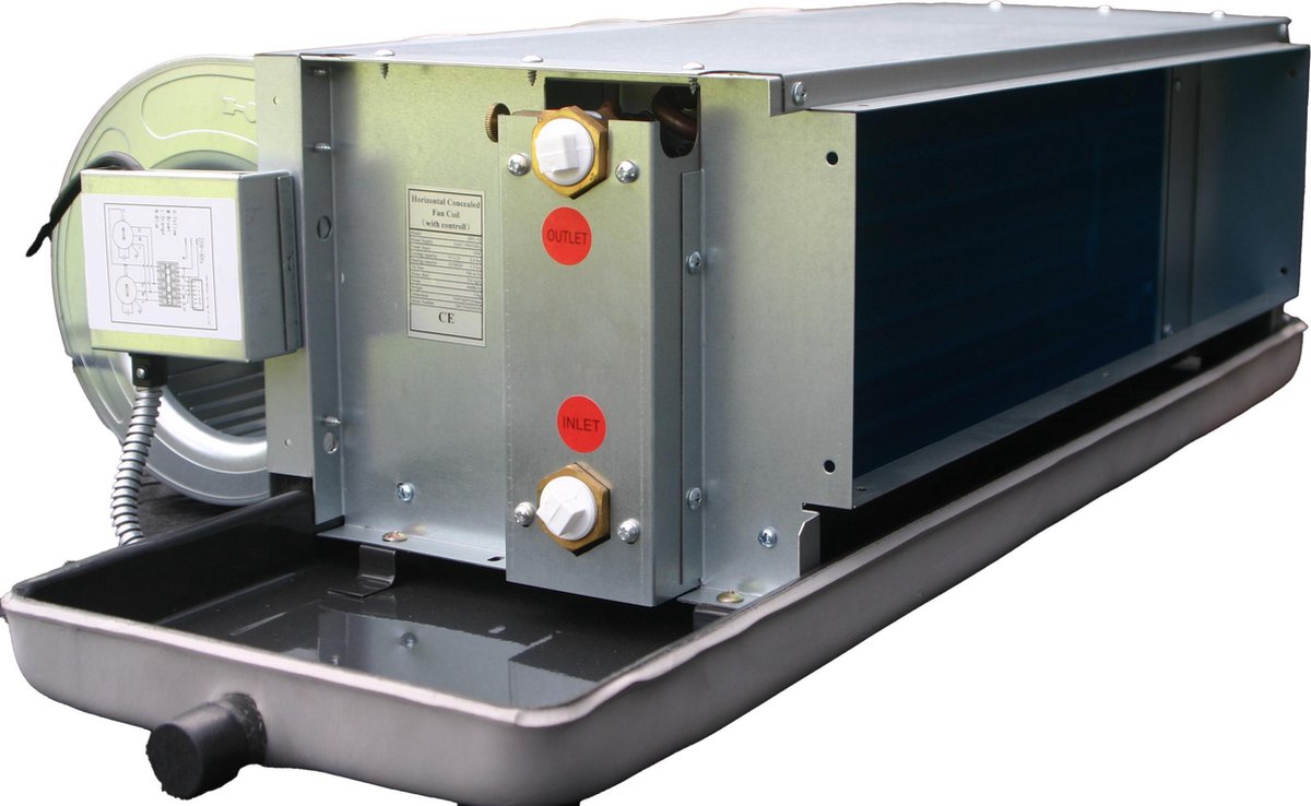 Fan coil unit - Lage temperatuur verwarming - Inbouw - 1900W