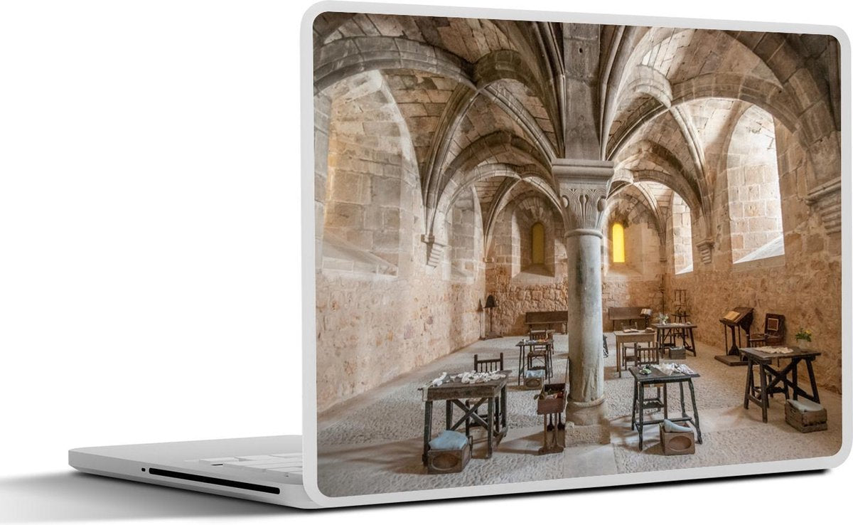 Laptop sticker - 10.1 inch - Abdij bogen in refter in Spanje