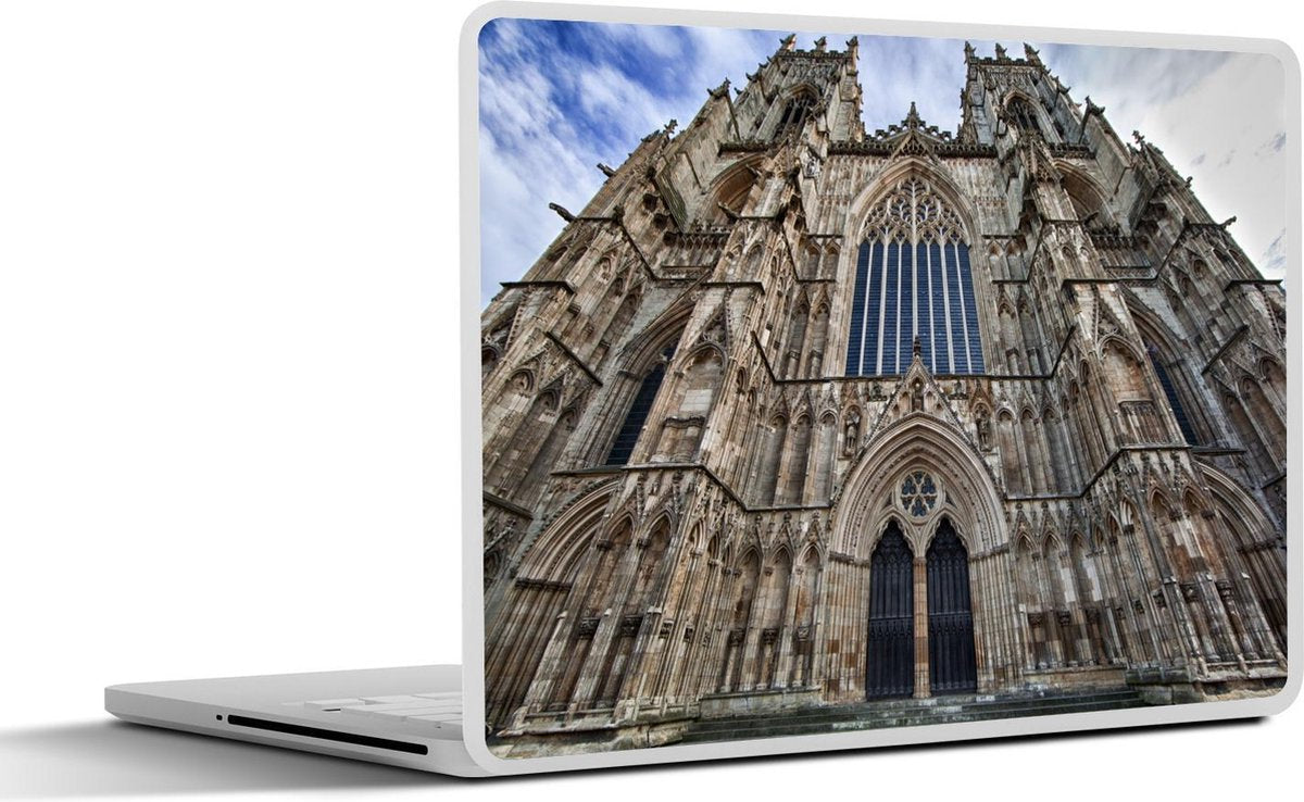 Laptop sticker - 10.1 inch - Ingang van de Kathedraal York Minster van onderen