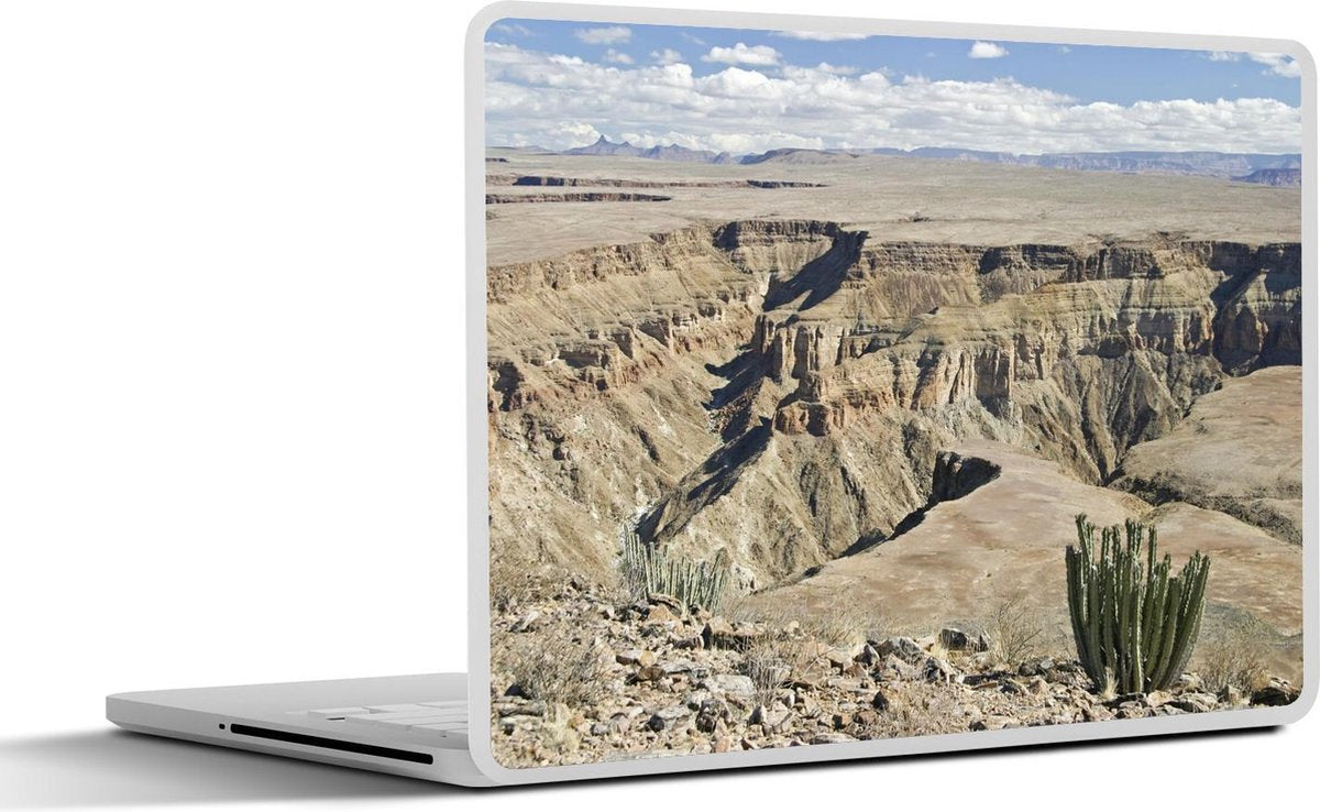 Laptop sticker - 10.1 inch - Afrikaanse melkbomen bij een ravijn