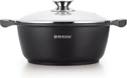 Herzog - Die Casting Braadpan / Stoofpan - 32 cm / 10 l - Antraciet