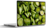Laptop sticker - 10.1 inch - Afbeelding van gesneden prei