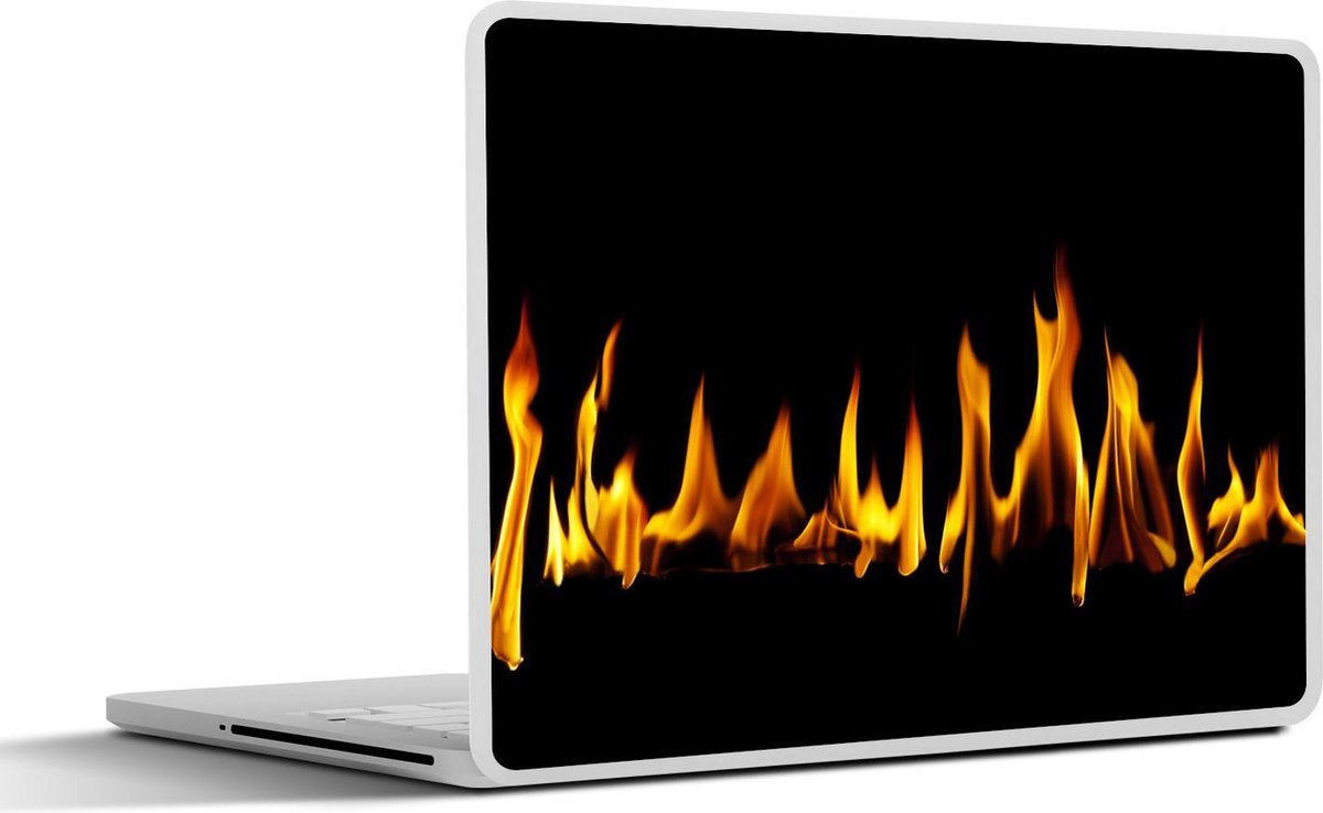 Laptop sticker - 10.1 inch - Afbeelding van een vlam
