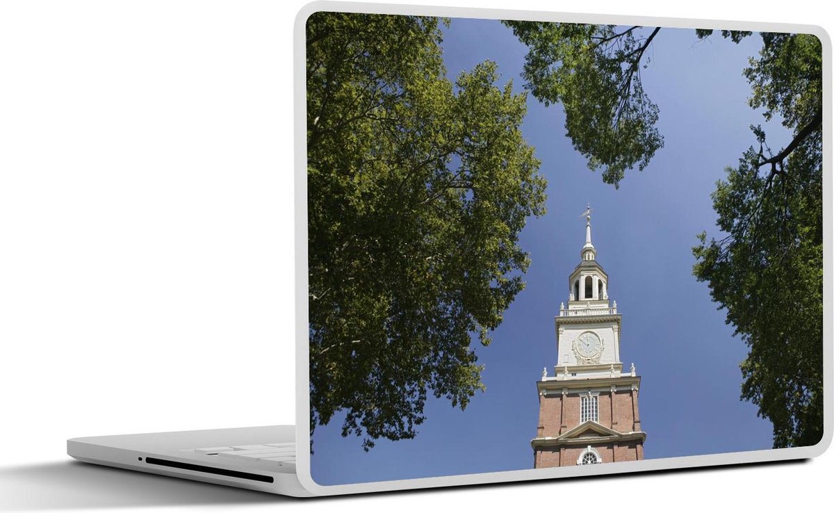 Laptop sticker - 10.1 inch - Independence Hall-toren in het Amerikaanse Philadelphia