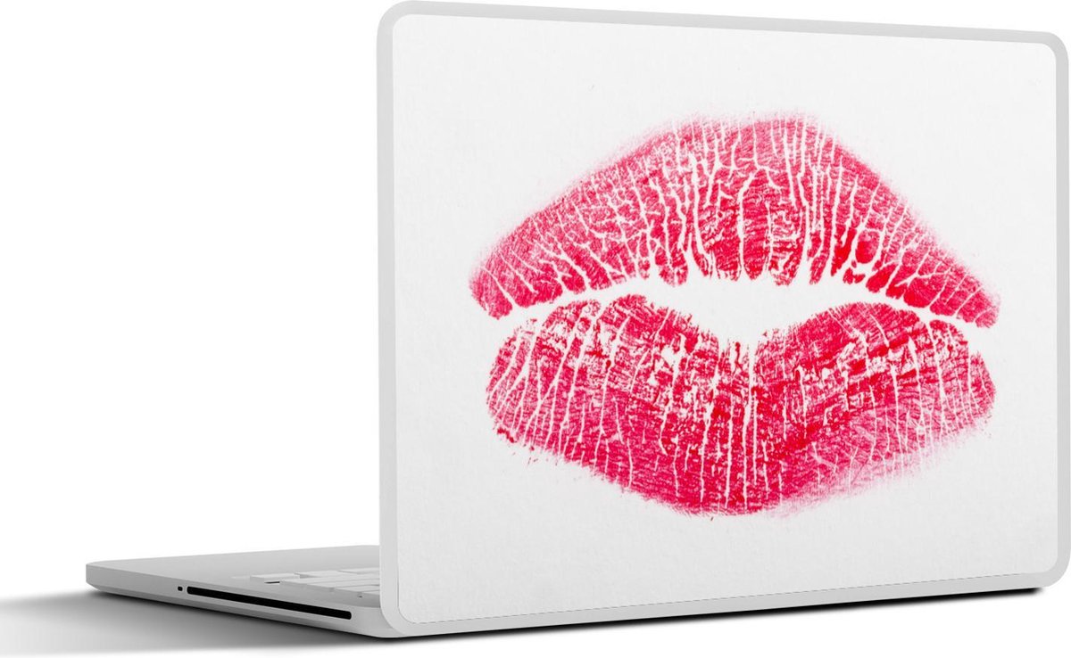 Laptop sticker - 10.1 inch - Afdruk van rode lippen