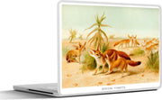 Laptop sticker - 10.1 inch - Illustratie van een fennek in de woestijn